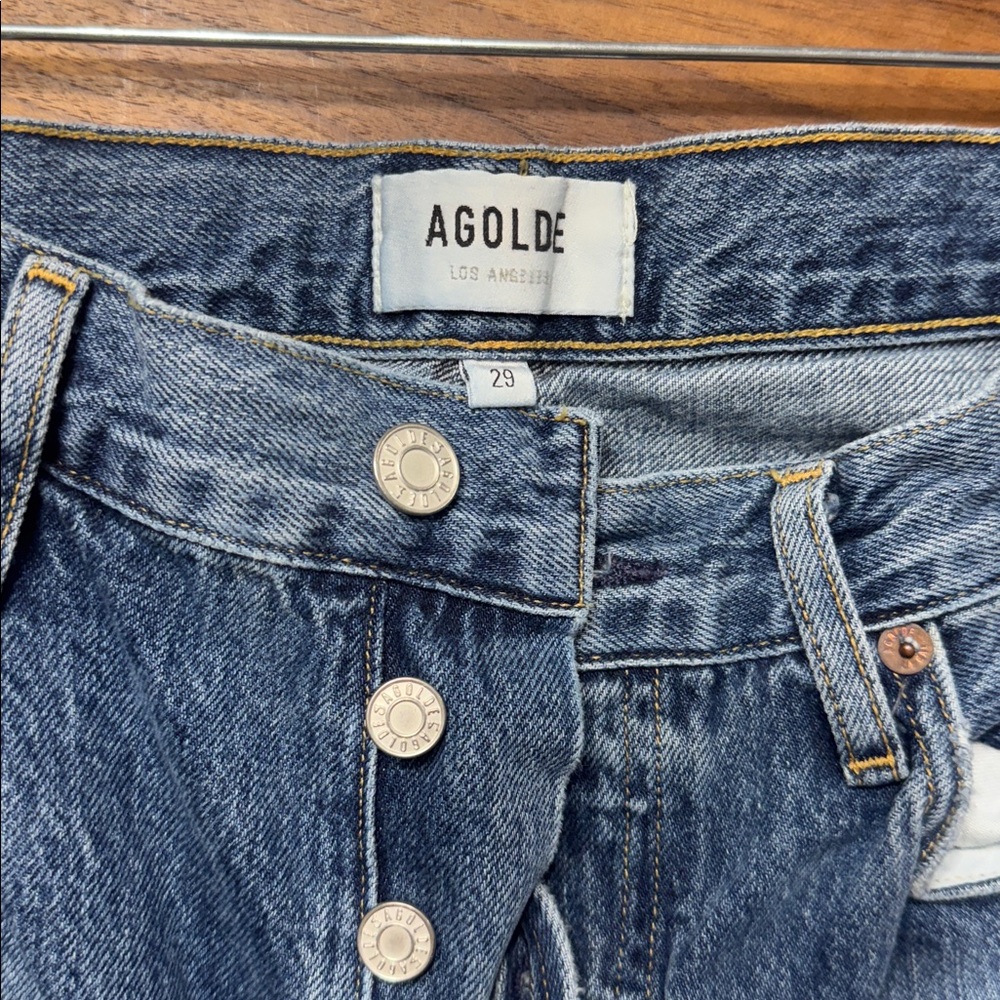 Agolde Relaxed Fit Blue Jeans